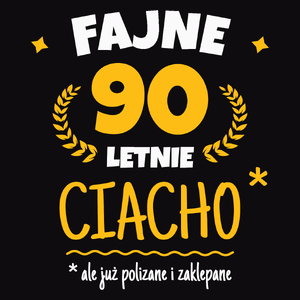 Fajne 90 Letnie Ciacho -90 Urodziny - Męska Koszulka Czarna