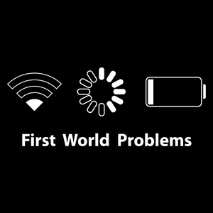 First World Problems - Torba Na Zakupy Czarna