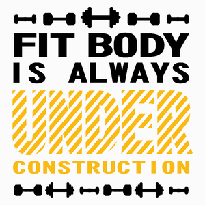 Fit body is always under construction vol 2 - Poduszka Biała