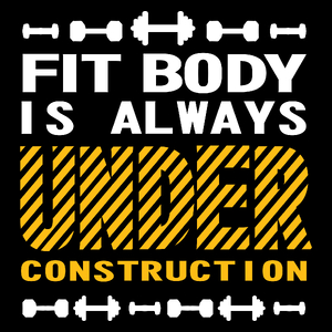 Fit body is always under construction vol 2 - Torba Na Zakupy Czarna