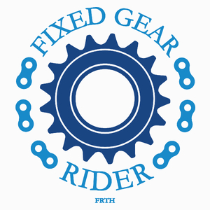 Fixed Gear Rider - Poduszka Biała