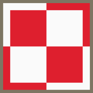 Flaga Szachownica Lotnicza - Męska Koszulka Khaki