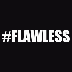 #Flawless - Męska Bluza z kapturem Czarna