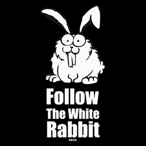 Follow The White Rabbit - Torba Na Zakupy Czarna