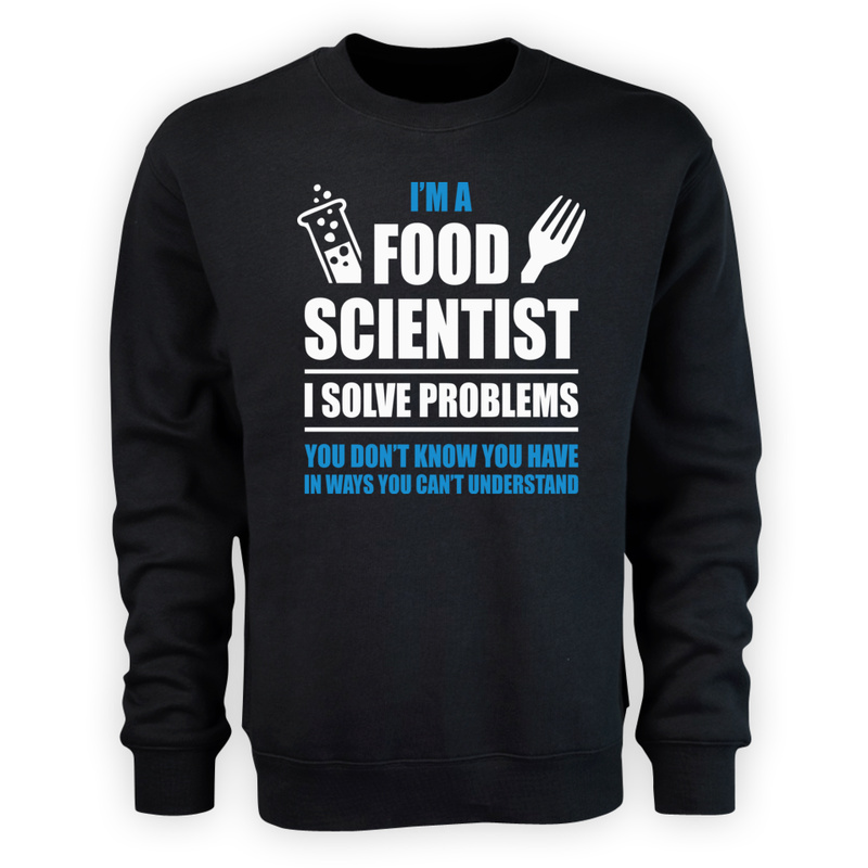 Food Scientist - Męska Bluza Czarna