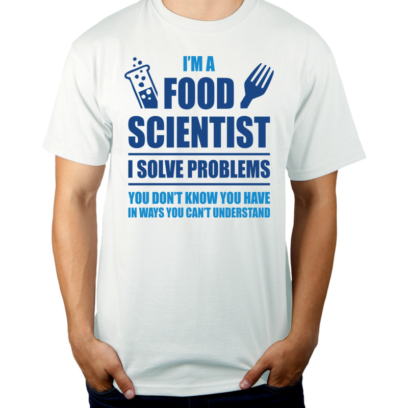 Food Scientist - Męska Koszulka Biała
