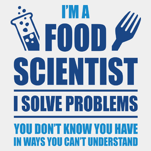 Food Scientist - Męska Koszulka Biała