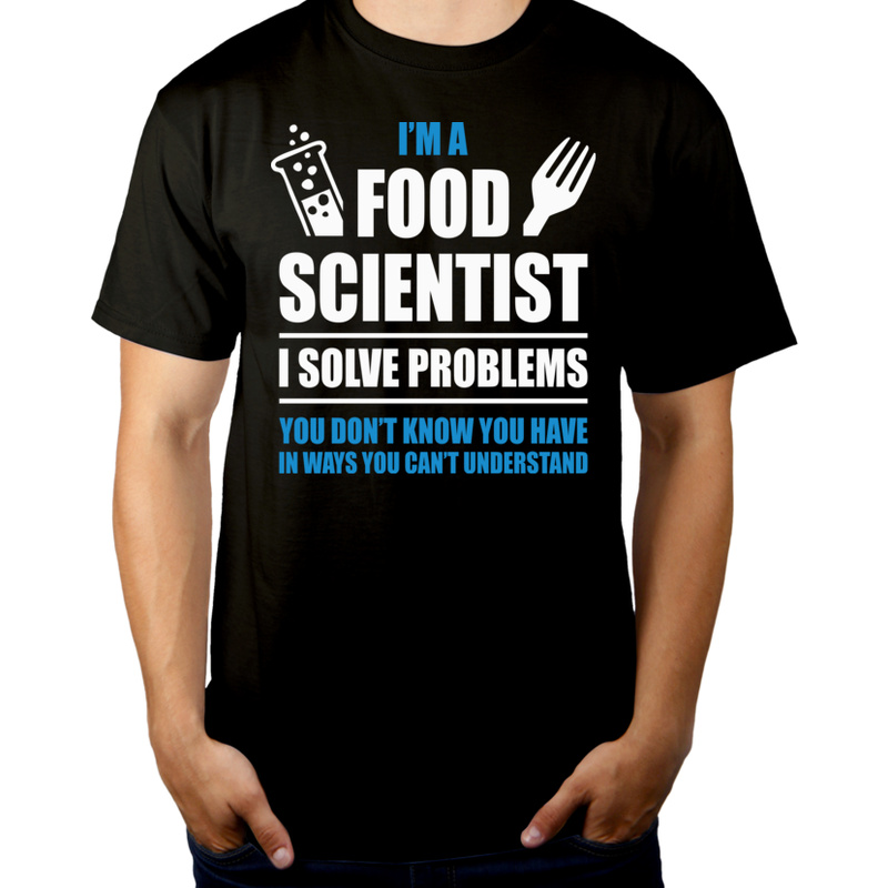 Food Scientist - Męska Koszulka Czarna