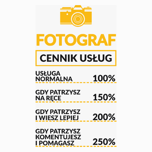 Fotograf - Cennik Usług - Poduszka Biała