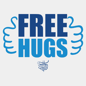Free Hugs - Męska Koszulka Biała