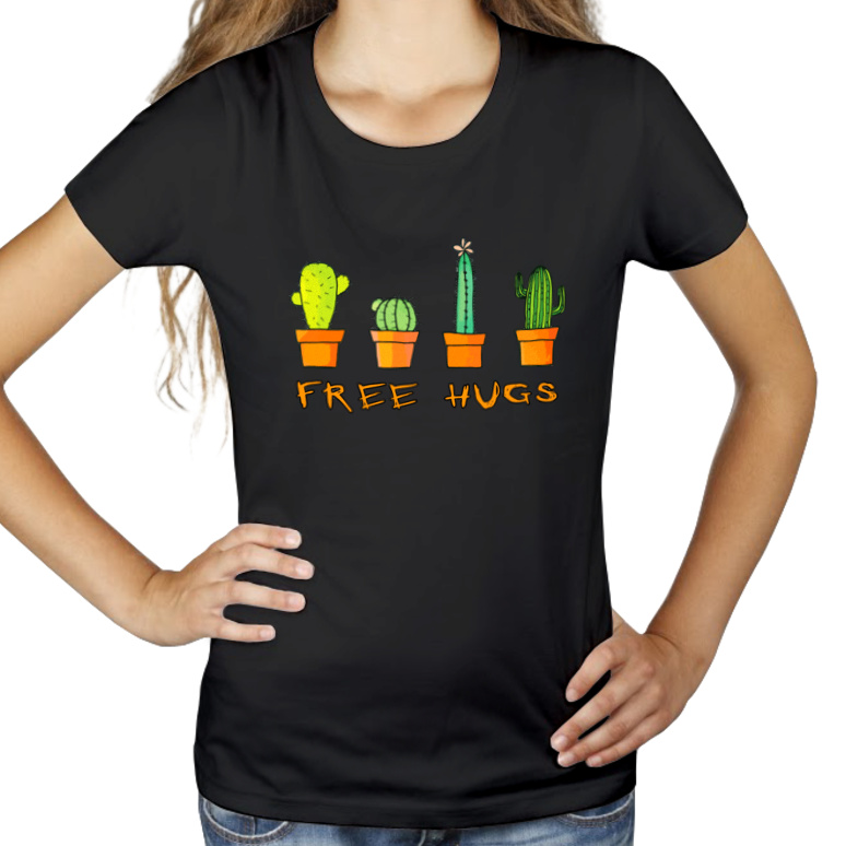 Free Hugs - Damska Koszulka Czarna