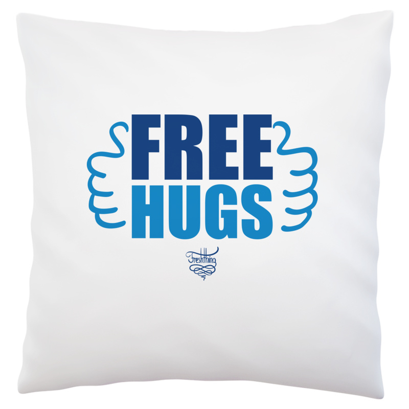 Free Hugs - Poduszka Biała