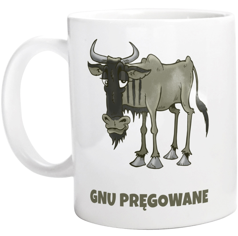 GNU Pręgowane - Kubek Biały