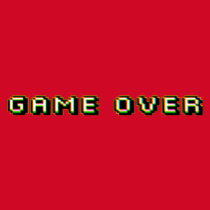 Game Over retro  - Damska Koszulka Czerwona