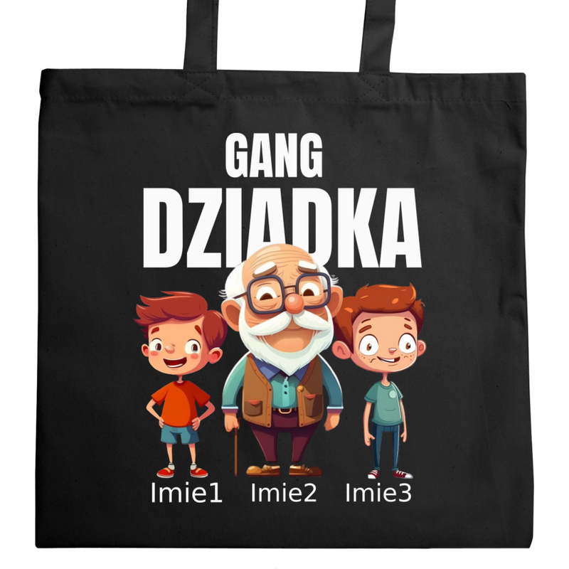 Gang Dziadka Dwa Wnuki - Torba Na Zakupy Czarna