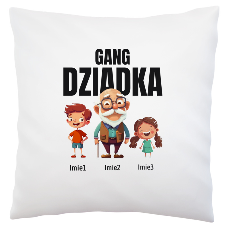 Gang Dziadka Wnuczek i Wnuczka - Poduszka Biała