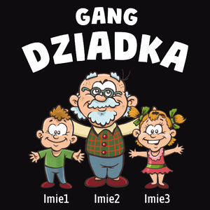 Gang Dziadka Wnuczek i Wnuczka - Męska Koszulka Czarna