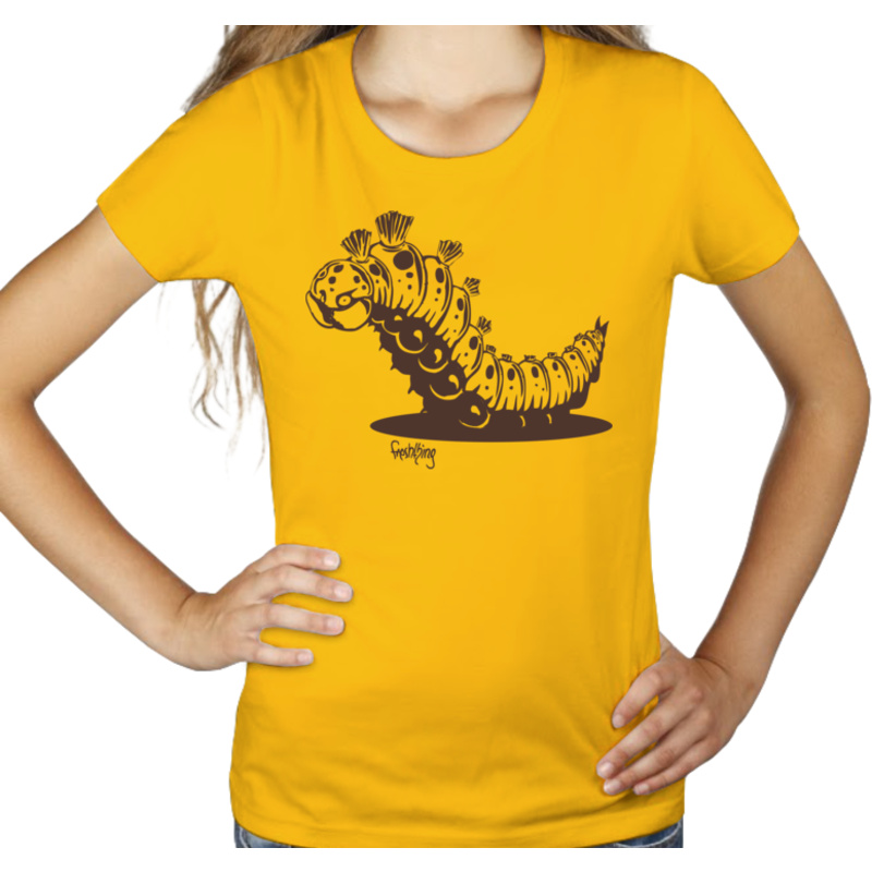 Gąsienica - Damska Koszulka Żółta