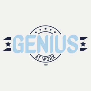 Genius At Work - Damska Koszulka Biała
