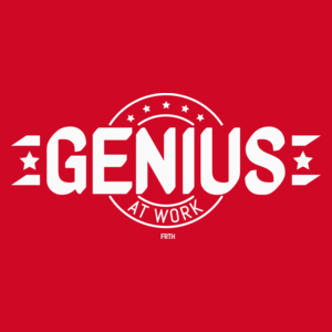 Genius At Work - Damska Koszulka Czerwona