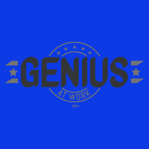 Genius At Work - Damska Koszulka Niebieska