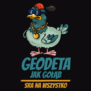 Geodeta Jak Gołąb - Męska Koszulka Czarna
