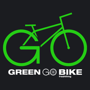 Go Green Go Bike - Damska Koszulka Czarna