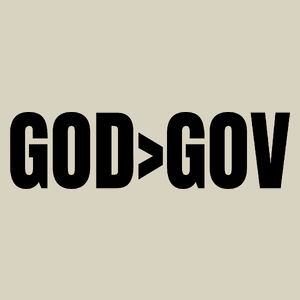 God Goverment Bóg Rząd Państwo - Torba Na Zakupy Natural