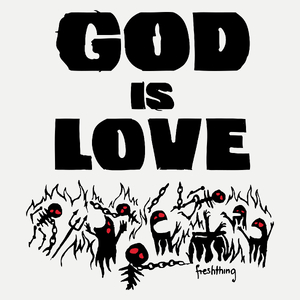 God Is Love - Damska Koszulka Biała