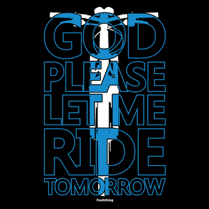 God Please Let Me Ride Tomorrow Bike - Torba Na Zakupy Czarna
