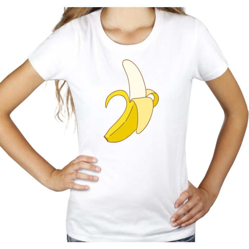 Gorszący Banan Afera Muzeum - Damska Koszulka Biała