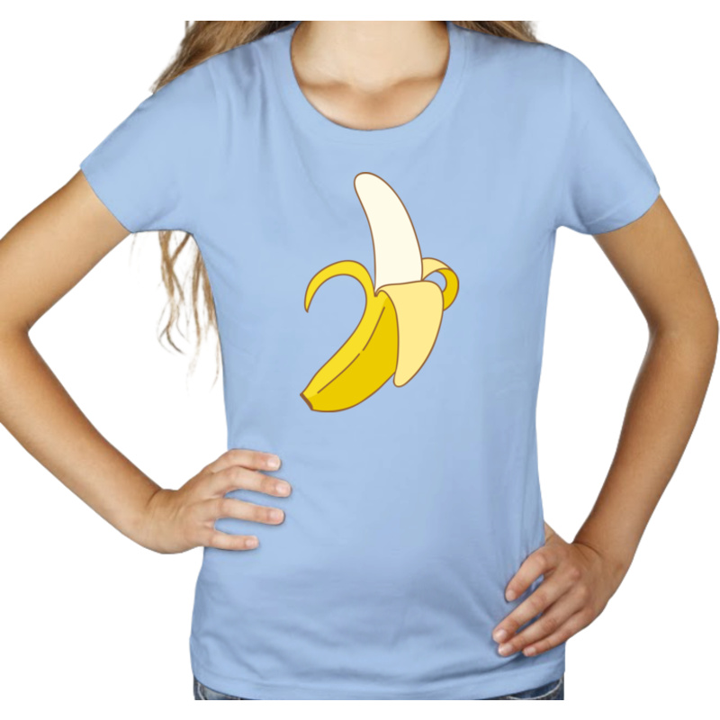 Gorszący Banan Afera Muzeum - Damska Koszulka Błękitna