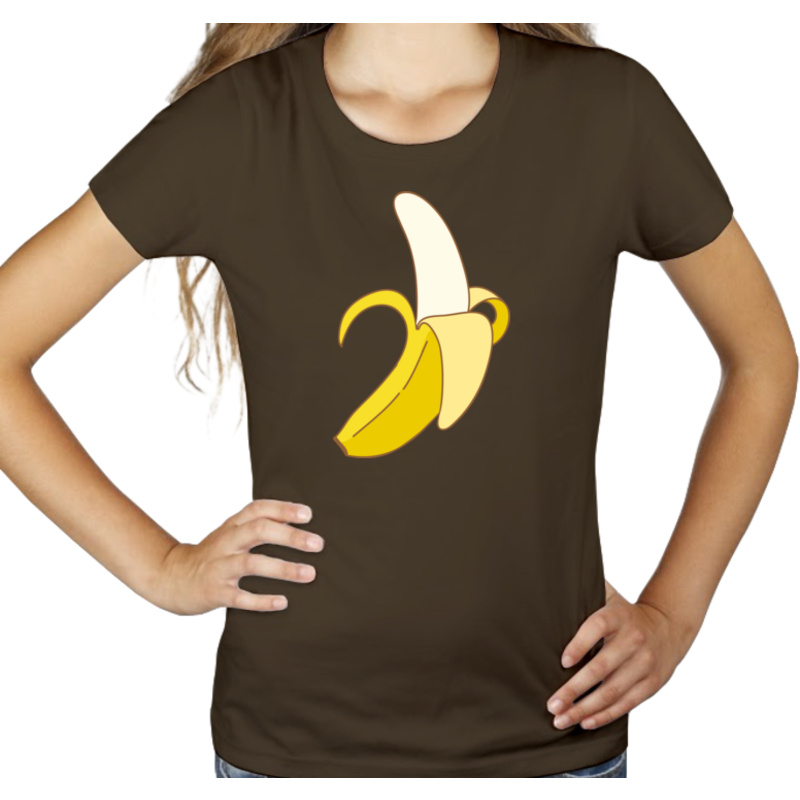 Gorszący Banan Afera Muzeum - Damska Koszulka Czekoladowa