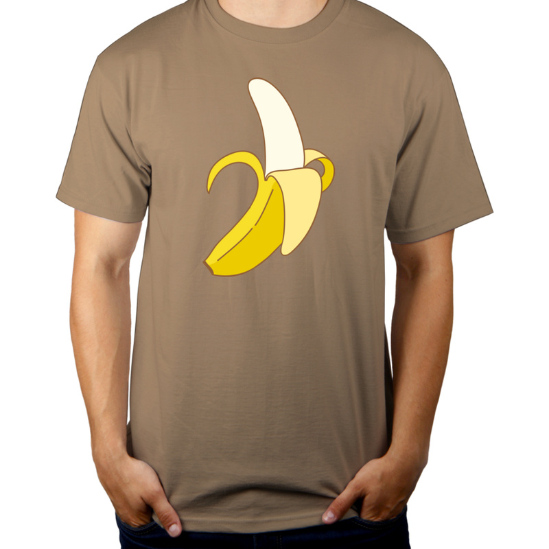 Gorszący Banan Afera Muzeum - Męska Koszulka Jasno Szara