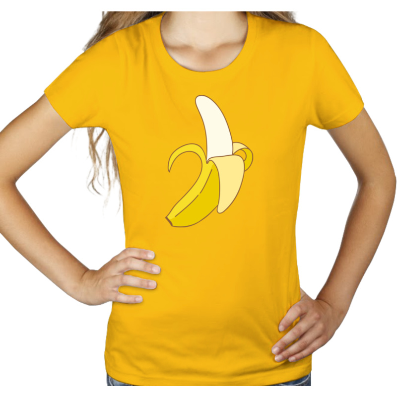 Gorszący Banan Afera Muzeum - Damska Koszulka Żółta