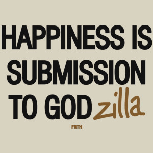 Happines is Submission to Godzilla - Torba Na Zakupy Natural