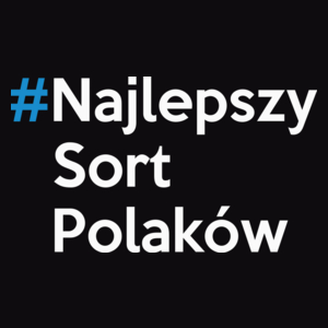Hash Najlepszy Sort Polaków - Męska Bluza z kapturem Czarna