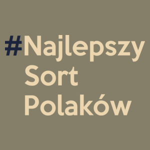 Hash Najlepszy Sort Polaków - Męska Koszulka Jasno Szara