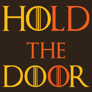 Hodor - Hold The Door - Męska Koszulka Czekoladowa