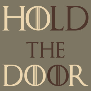 Hodor - Hold The Door - Męska Koszulka Khaki