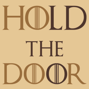 Hodor - Hold The Door - Męska Koszulka Piaskowa