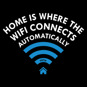 Home Is Where Wifi Connects Automatically - Torba Na Zakupy Czarna