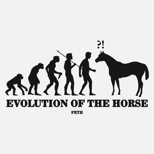 Horse Evolution - Damska Koszulka Biała