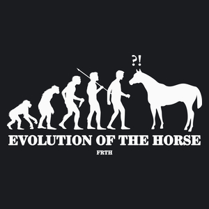 Horse Evolution - Damska Koszulka Czarna
