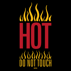 Hot Do Not Touch - Torba Na Zakupy Czarna