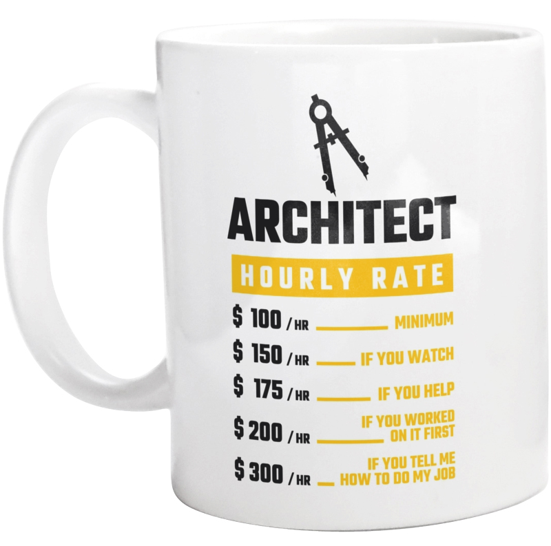 Hourly Rate Architect - Kubek Biały