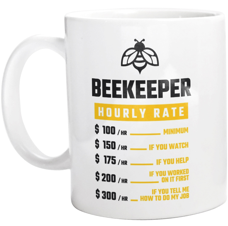 Hourly Rate Beekeeper - Kubek Biały