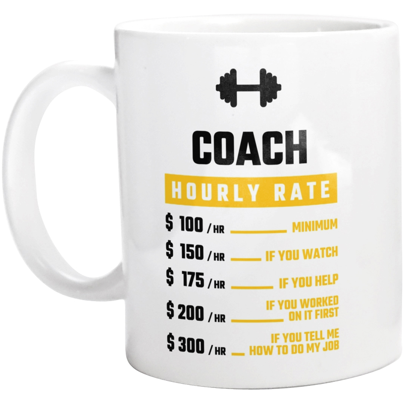 Hourly Rate Coach - Kubek Biały