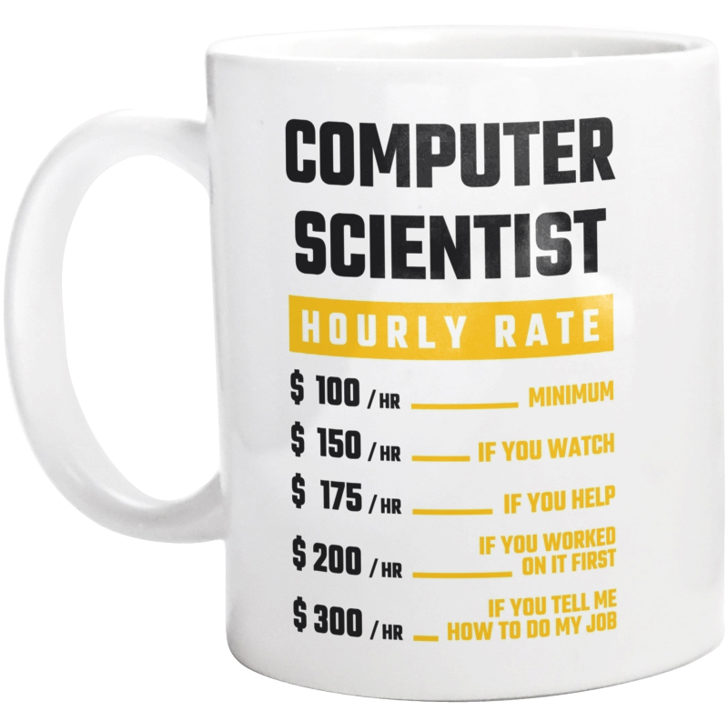 Hourly Rate Computer Scientist - Kubek Biały