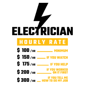 Hourly Rate Electrician - Kubek Biały